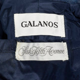 1980s Galanos Denim Set with Rhinestone Detail