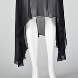 1990s Gianfranco Ferre Studio Black Mini Slip Skirt