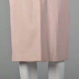 XS Pastel Pink Leather Skirt
