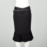 Medium Robert Cavalli Stretch Skirt Black Sexy Low Rise Just Cavalli