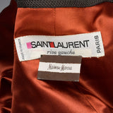 1970s Yves Saint Laurent, Rives Gauche Green Wool Plaid Jacket