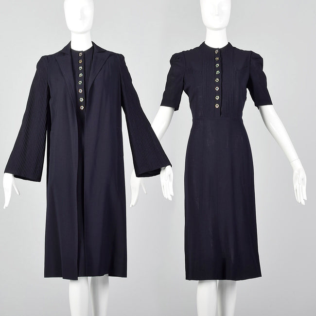 Early 1940s Letty Lee Dress & Jacket Set