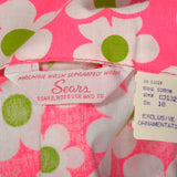 1960s Deadstock Pink Floral Dress