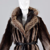 1970s Raccoon Fur Wrap Coat