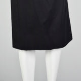 XXS 1950s Black Pencil Skirt