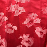1960s Pink Silk Robe with Space Age Rolled Cuffs and Hem