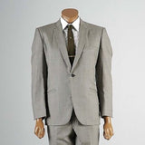 1960s Men's Mod Two Piece Suit in Black &  White Houndstooth with Red Lining