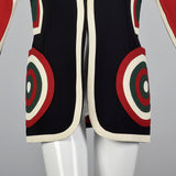 2000s Moschino Couture Mod Target Jacket