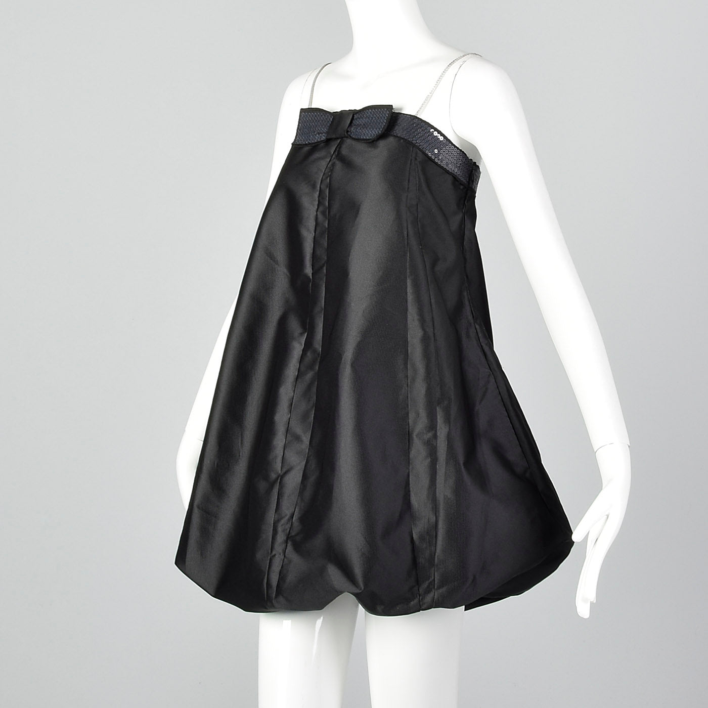 2010s Moschino Jeans Black Bubble Dress