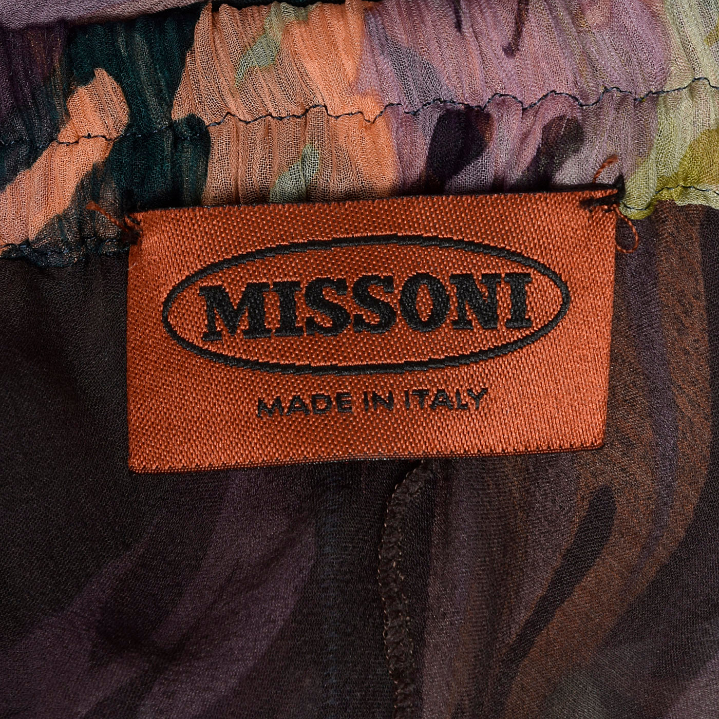 1990s Missoni Sheer Flowy Silk Pants