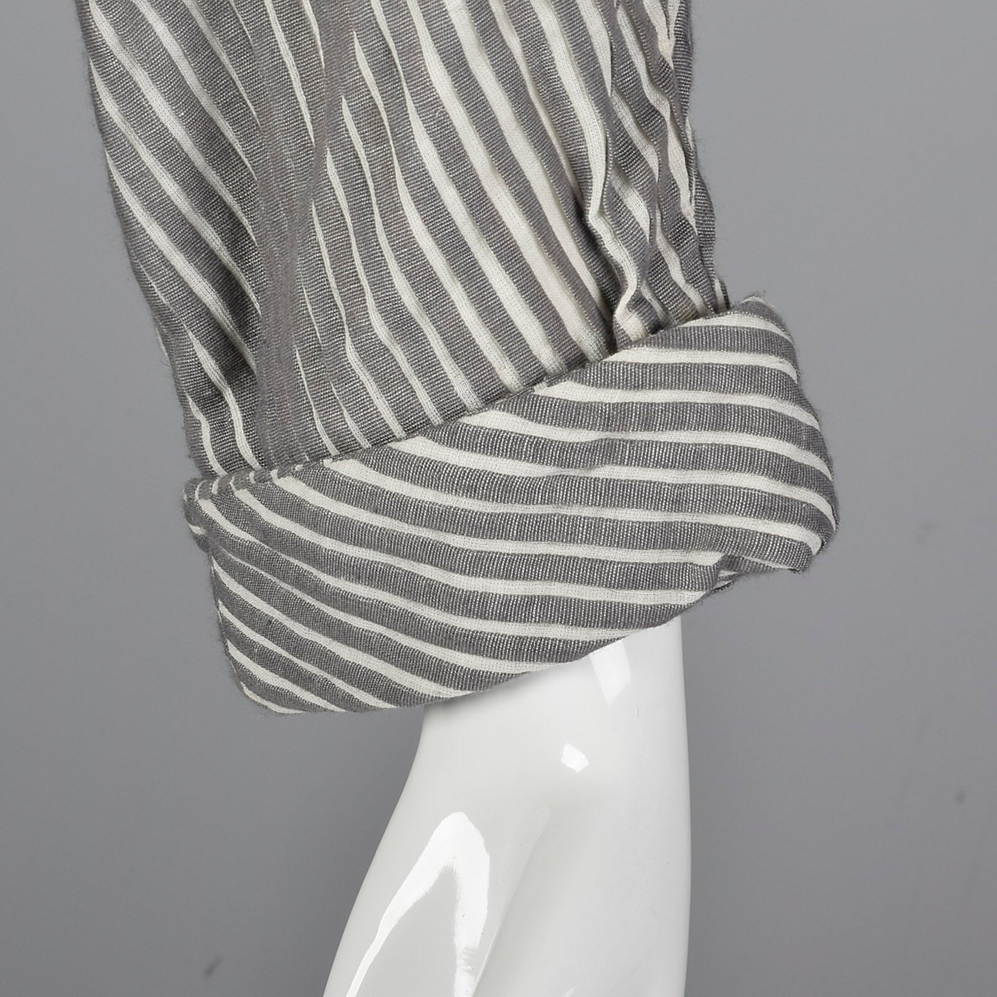 1960s Gray Textured Stripe Dress with Matching Jacket