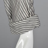 1960s Gray Textured Stripe Dress with Matching Jacket