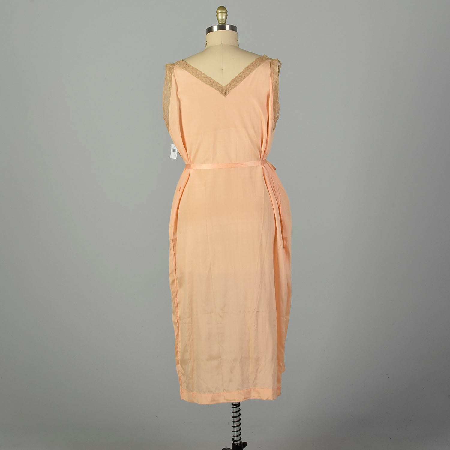 3XL 1920s Nightgown Boudoir Lingerie Peach Volup Sleeveless