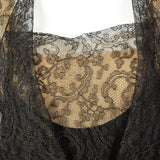 1930s Black Lace Evening Dress