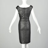 Small Tadashi Collection Dress Sexy Bodycon Silver Gunmetal Metallic Sleeveless