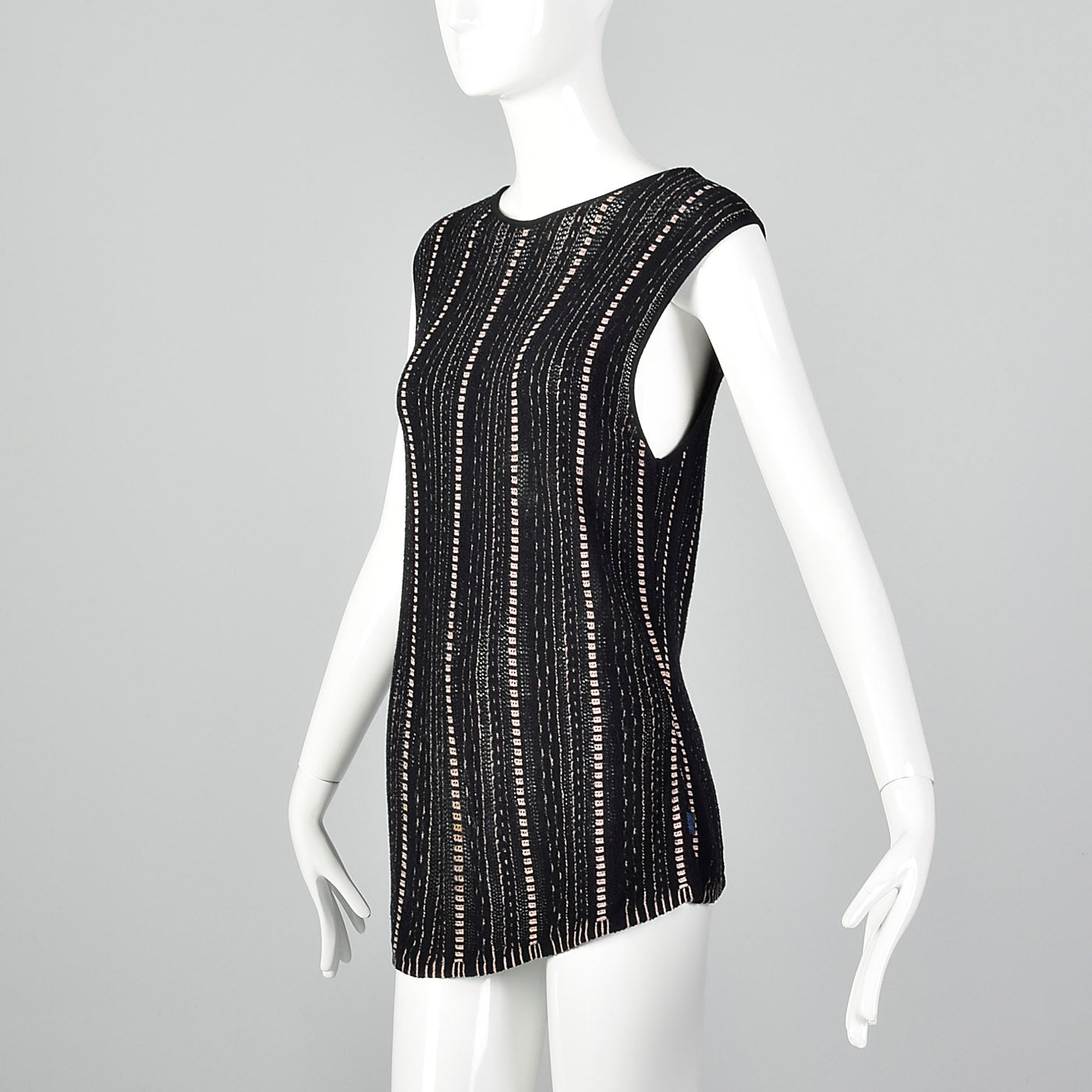2000s Black Knit Tank Top