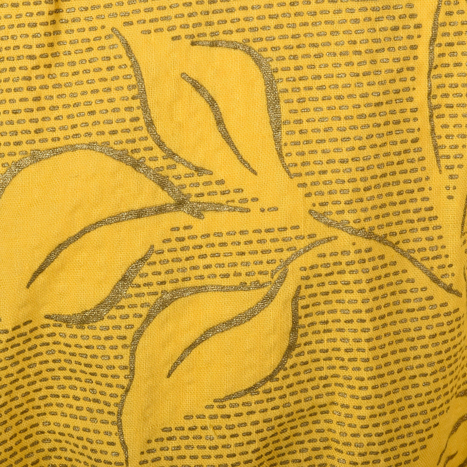 1950s Large Yellow Seersucker Day Dress