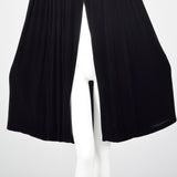 1930s Black Silk Velvet Cape with Cartridge Pleats
