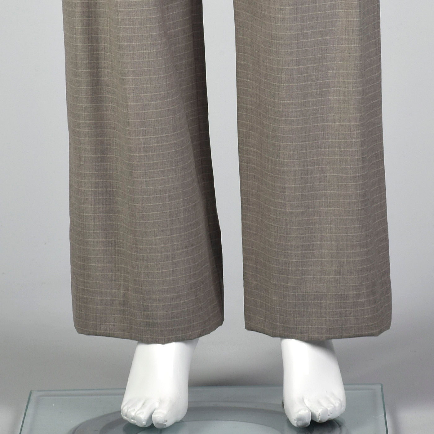 1990s Hermès Wool Pants in Heathered Gray