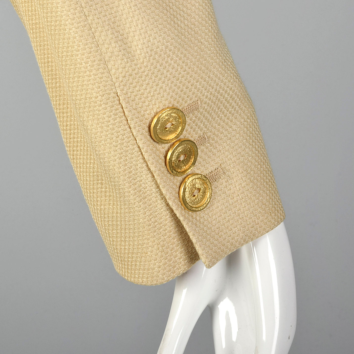 1980s Louis Feraud Beige Skirt Suit