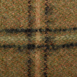 1940s Pencil Skirt in Brown and Green Windowpane Plaid