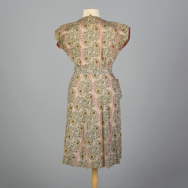 1950s Cotton Wrap Dress