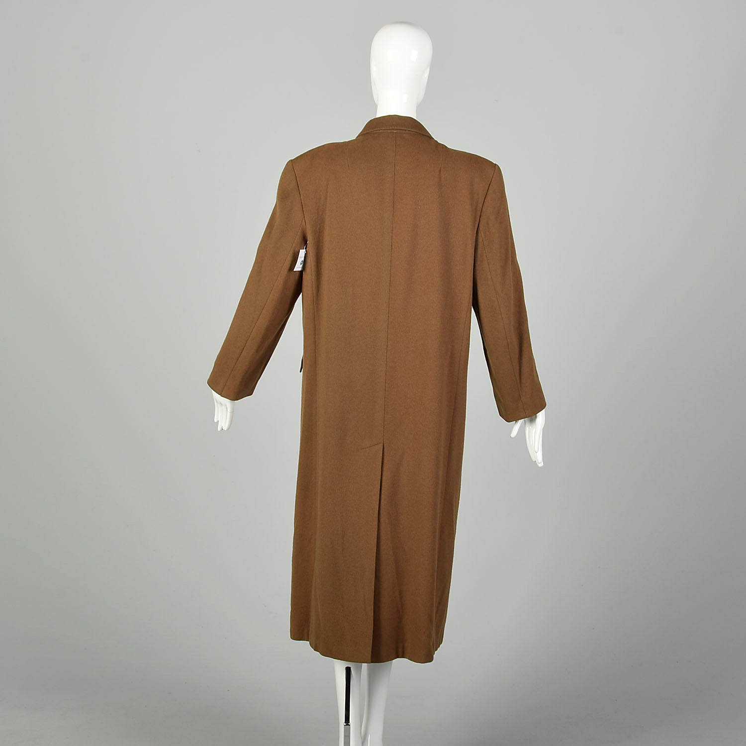 Large 1980s Coat Salko Austrian London Tirol Brown Wool Alpaca Double Breasted Winter Outerwear