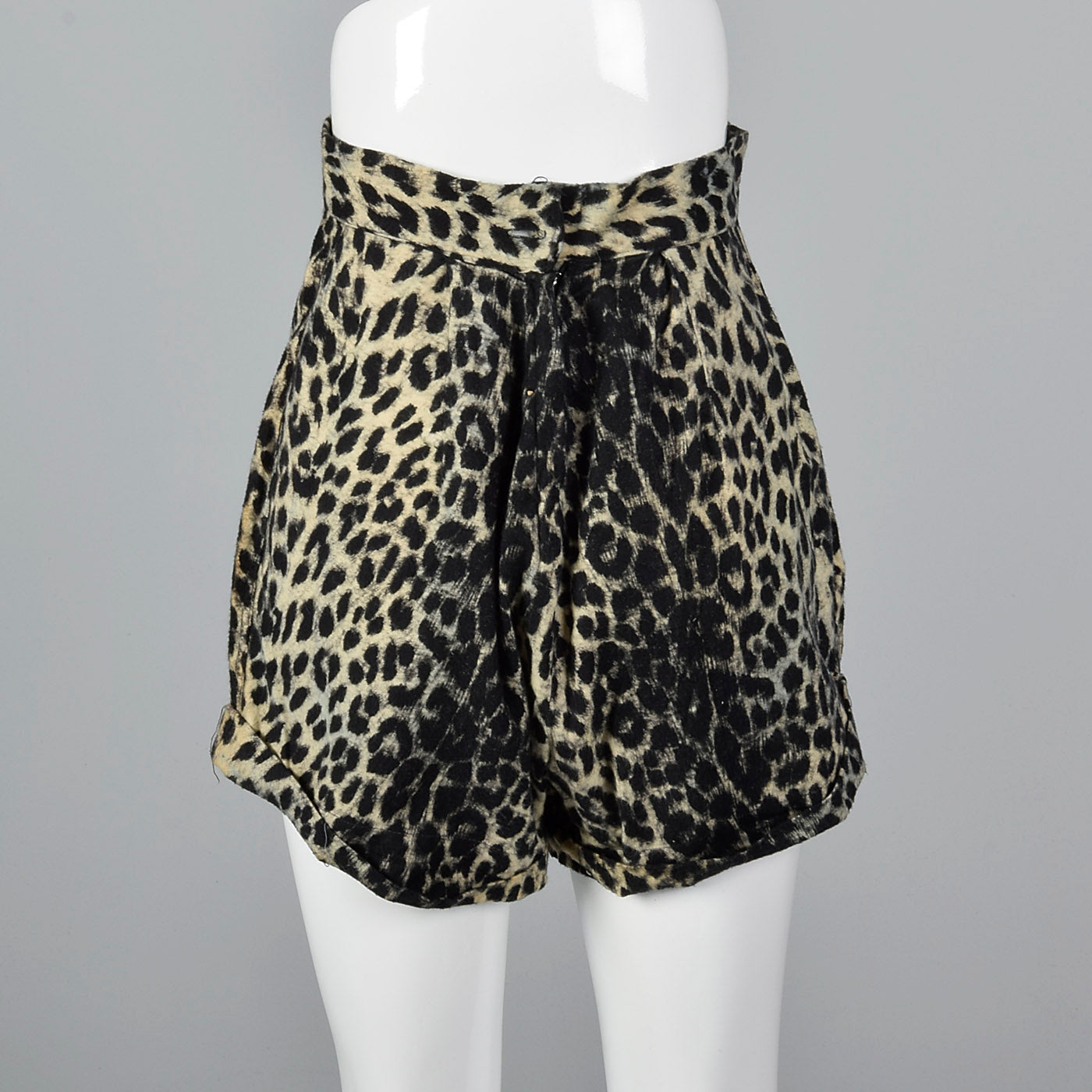 1950s Leopard Print Shorts