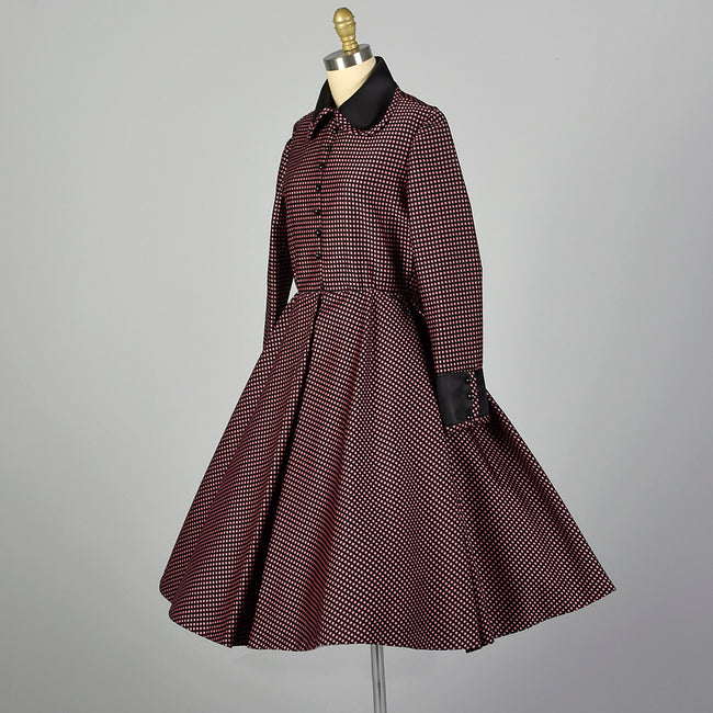 Small-Medium Geoffrey Beene Boutique Pink and Black Patterned Dress