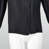 Small 1980s Christian Dior Separates Silk Blouse