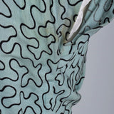 1950s Blue Dress with Amoeba Squiggles