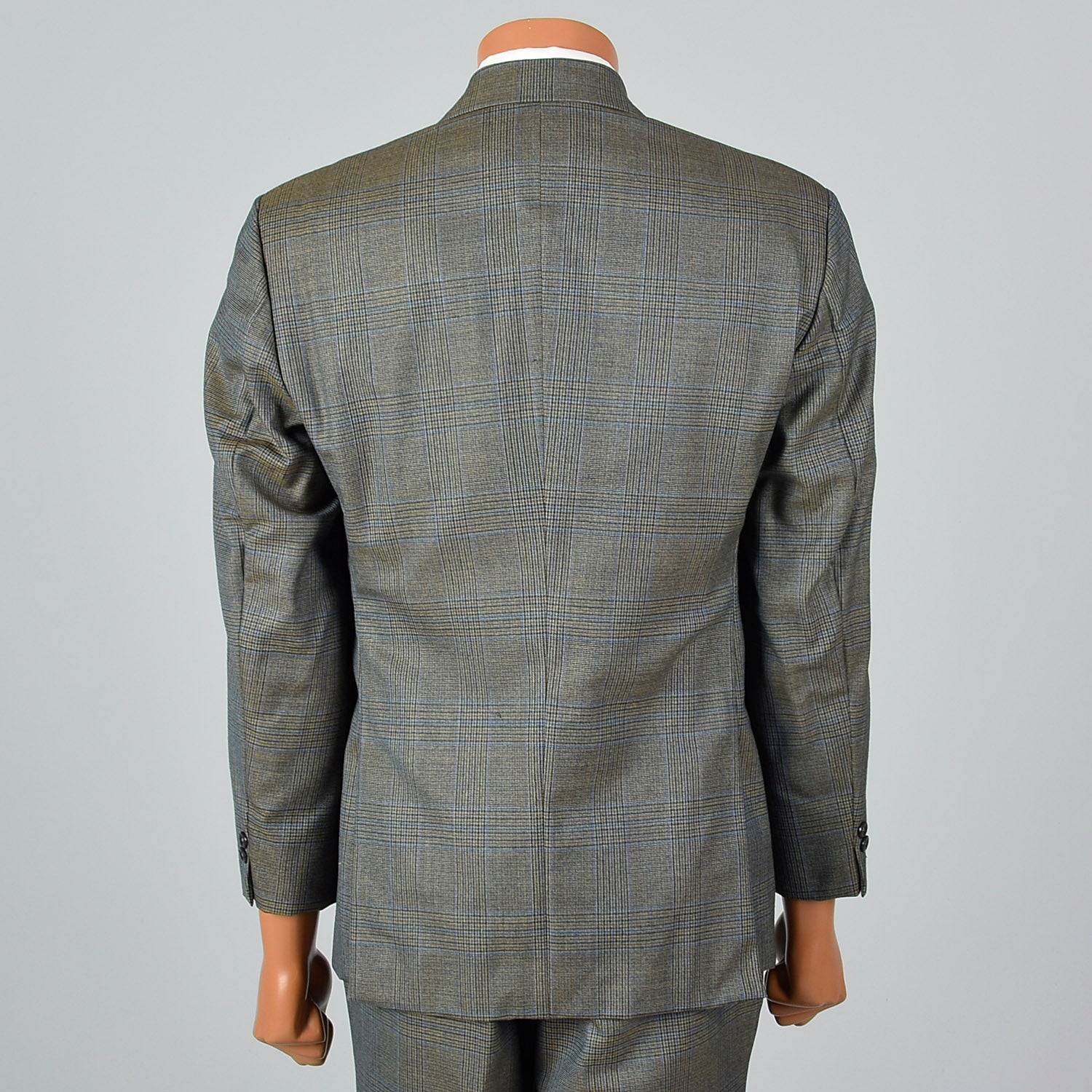 Medium 1960s Green Plaid Suit