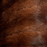 1950s Brown Mink Stole with Pockets