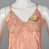 1940s Deadstock Pink Rayon Full Slip