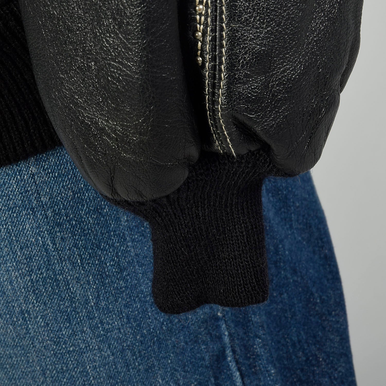 XL Pelle Pelle Jacket Black Studded Leather Marc Buchanan