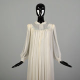Small 1930s Silk Peignoir Set Bias Cut Nightgown Honeymoon Lingerie