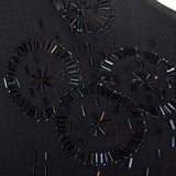 XS 1920s Black Beaded Dress