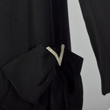 XS Roger Milot for Fred Perlberg 1960s Black Dress