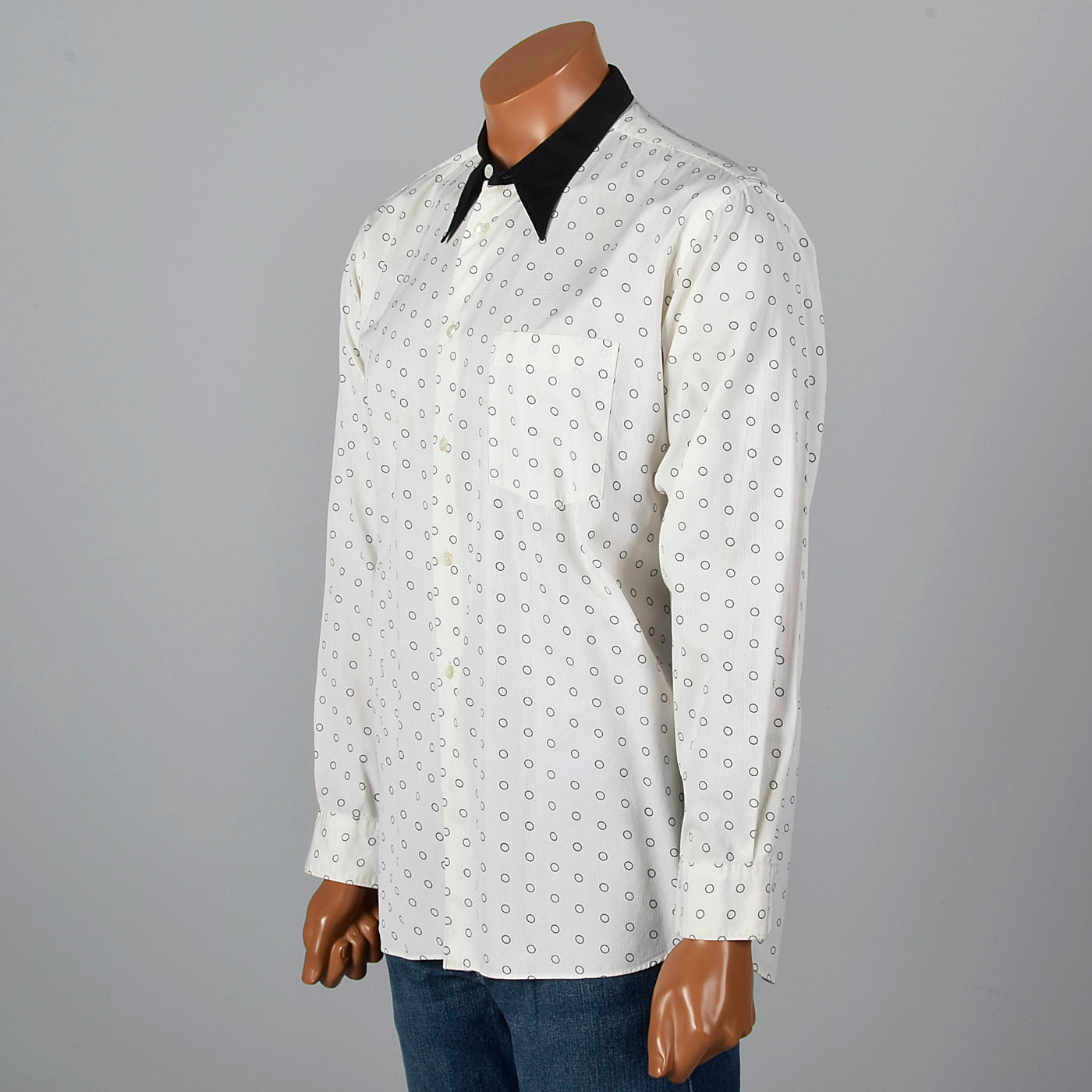 2000s Comme des Garcons White Cotton Circle Print Shirt – Style & Salvage