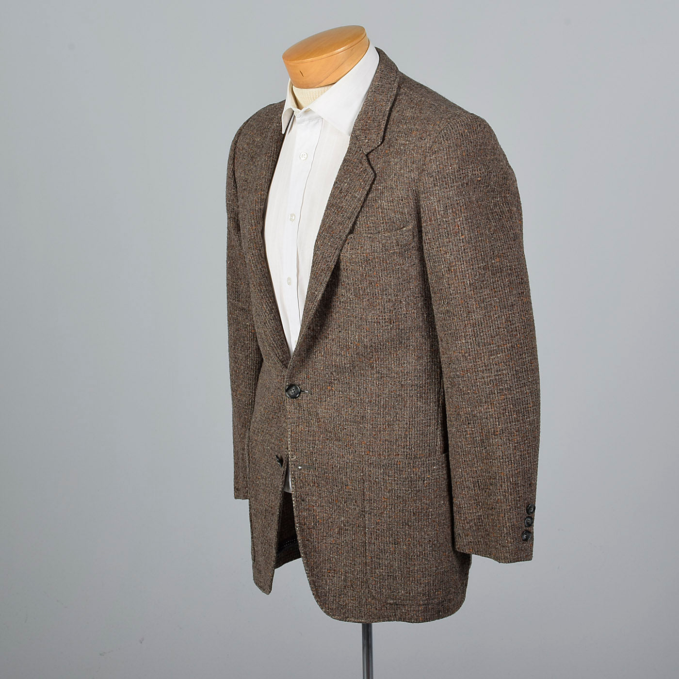 1970s Mens Yves Saint Laurent Chunky Tweed Jacket