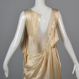 1920s Ivory Silk Wedding Dress