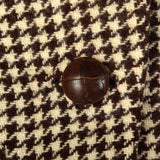 1970s Brown Houndstooth Tweed Vest