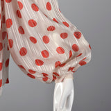 1970s Estevez Silk Dress and Jacket Set