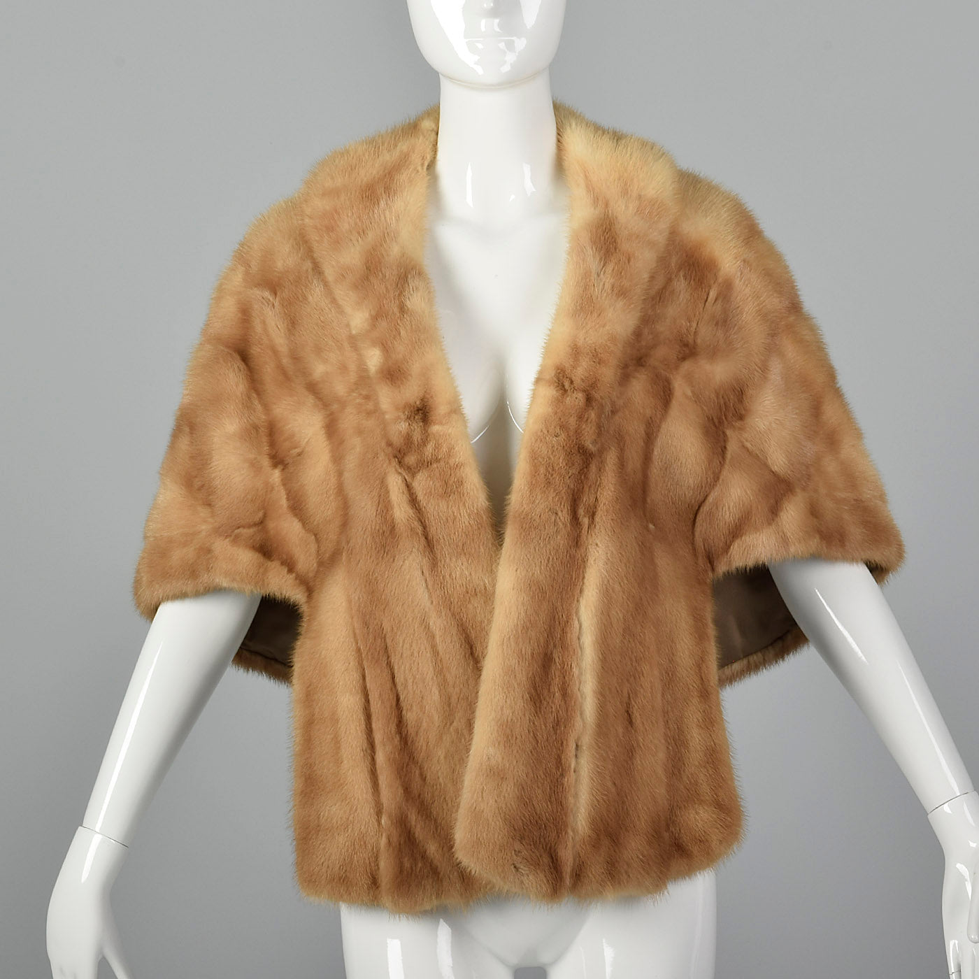 1950s Mink Stole with Pockets