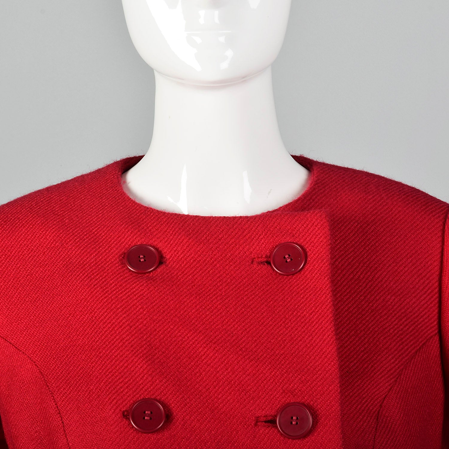 1960s Raspberry Wool Skirt Suit