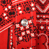 1960s Red Bandana Print Dress