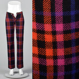 1970s Miss Levis Plaid Pants