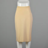 Salvatore Ferragamo 1990s Cream Knit Skirt