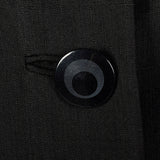 1960s Black Top Coat Style Jacket
