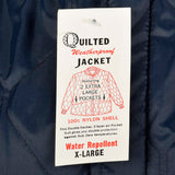 Large 1960s Navy Quilted Lightweight Jacket